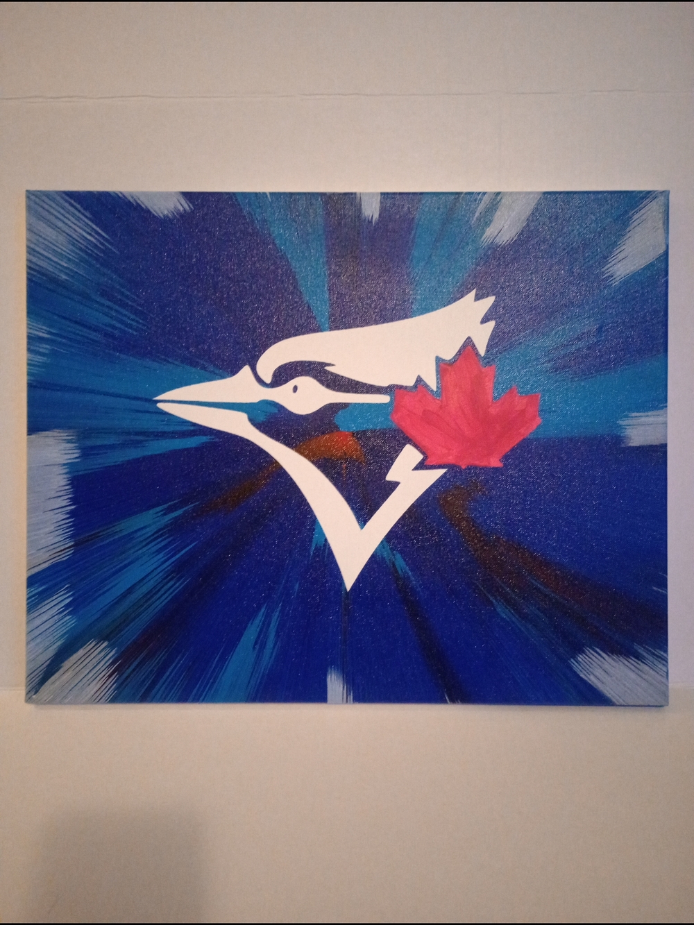 Abstract Spin Art- 16 x 20 Custom Made Logo Wall Decor - Picture 5 of 10